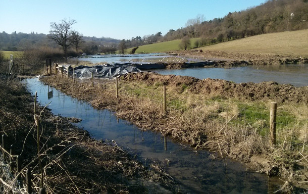 Flooded Woldingham 2014