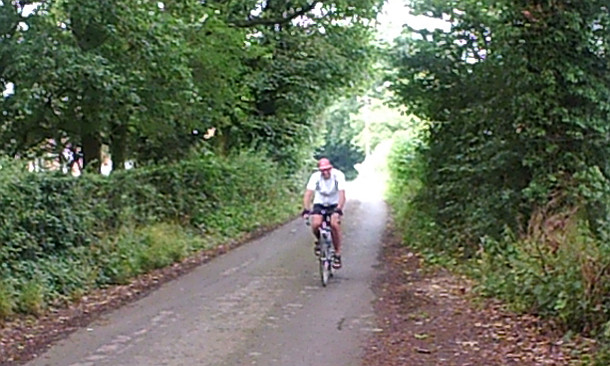 Stuart on bike