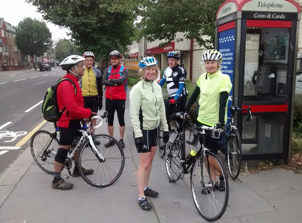 Anerley Bicycle Club and a telephone box