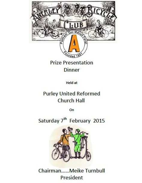 2015 Annual Club Dinner, Menu Memories