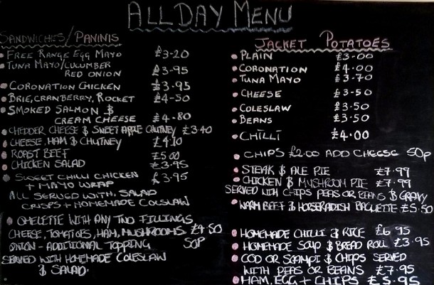 Cyclist's Menu